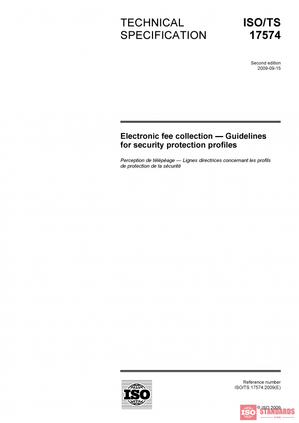 ISO/TS 17574:2009 PDF