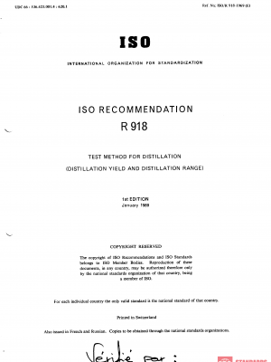 ISO/R 918:1969 PDF