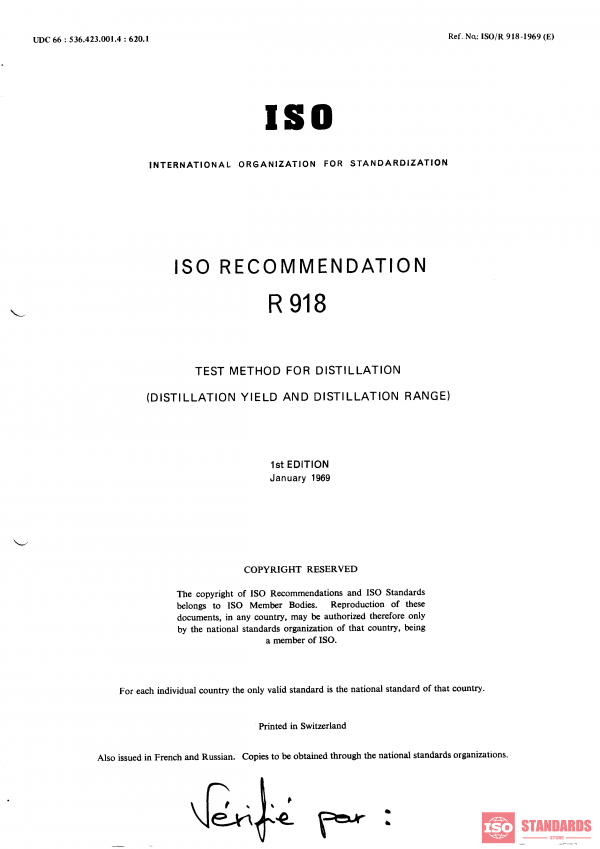 ISO/R 918:1969 PDF