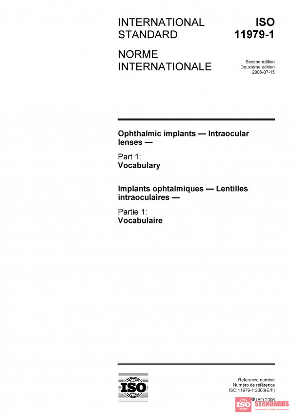 ISO 11979-1:2006 PDF
