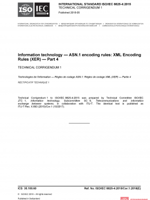 ISO/IEC 8825-4:2015/COR1:2018 PDF