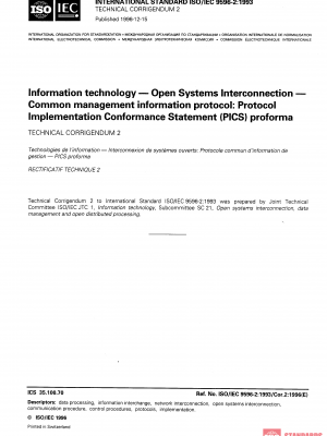 ISO/IEC 9596-2:1993/COR2:1996 PDF