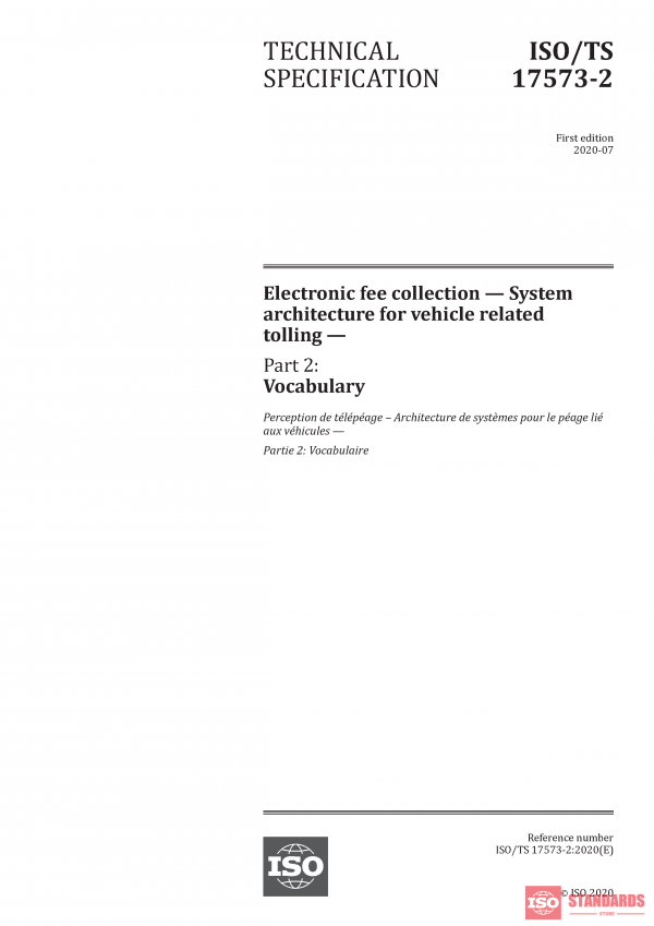ISO/TS 17573-2:2020 PDF
