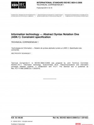 ISO/IEC 8824-3:2008/COR1:2014 PDF
