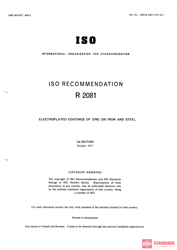 ISO/R 2081:1971 PDF