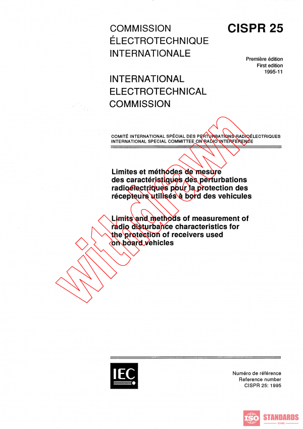 CISPR 25:1995 PDF