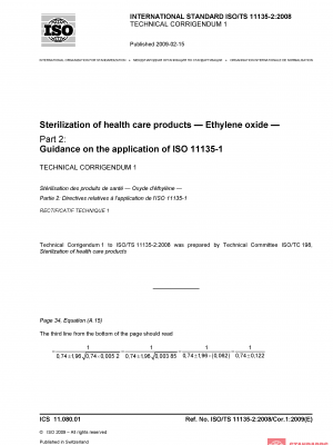 ISO/TS 11135-2:2008/Cor 1:2009 PDF