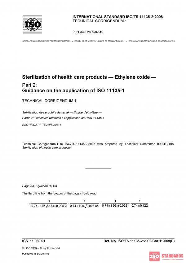 ISO/TS 11135-2:2008/Cor 1:2009 PDF