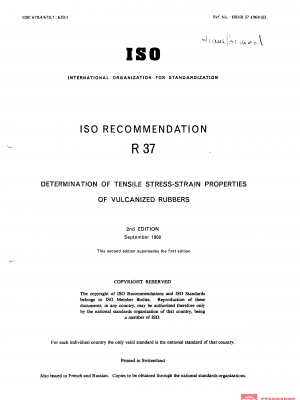 ISO/R 37:1968 PDF