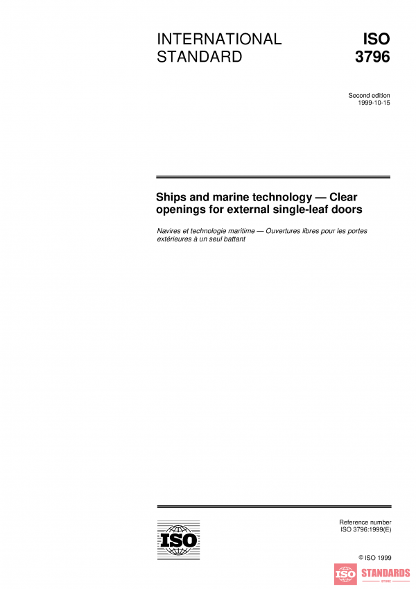 ISO 3796:1999 PDF