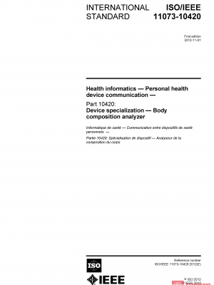 ISO/IEEE 11073-10420:2012 PDF