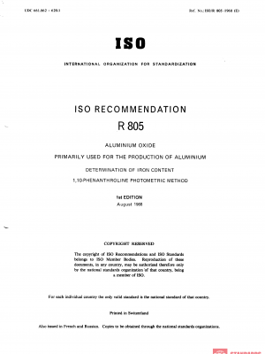 ISO/R 805:1968 PDF