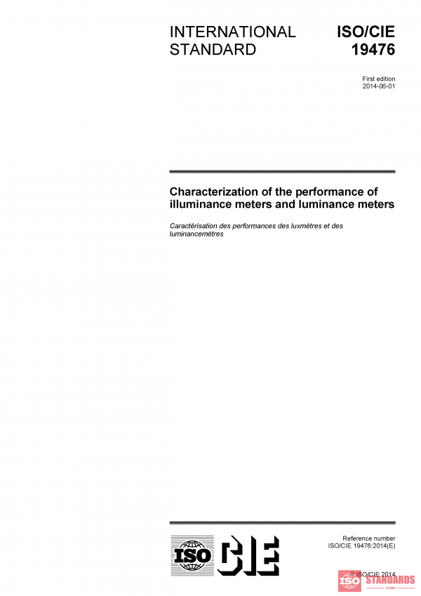ISO/CIE 19476:2014 PDF