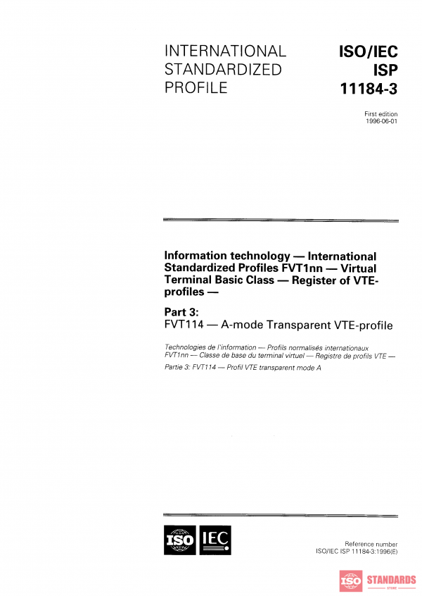 ISO/IEC ISP 11184-3:1996 PDF