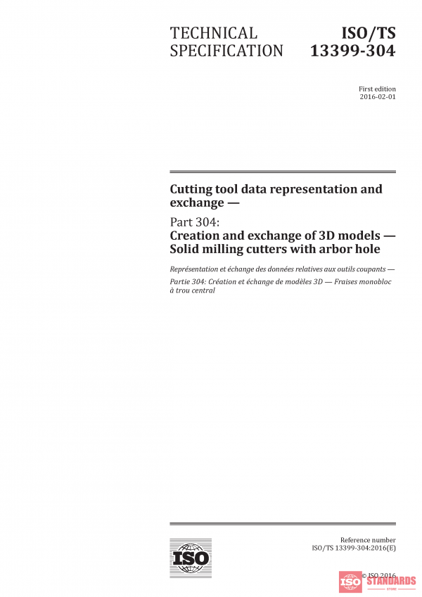 ISO/TS 13399-304:2016 PDF