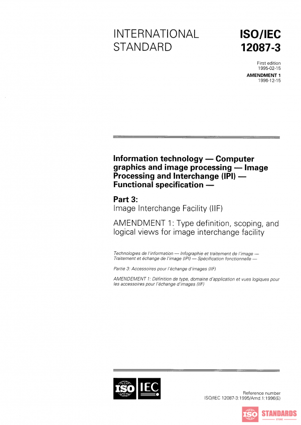 ISO/IEC 12087-3:1995/Amd 1:1996 PDF