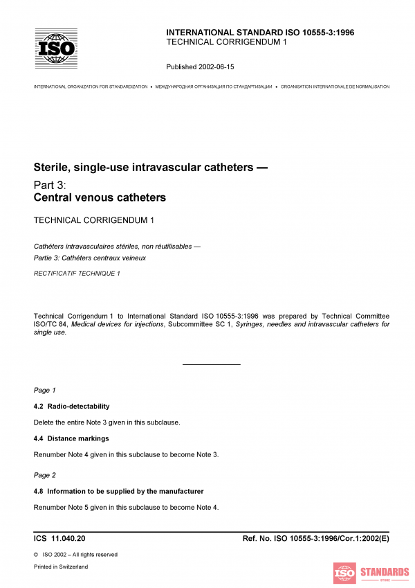 ISO 10555-3:1996/Cor 1:2002 PDF