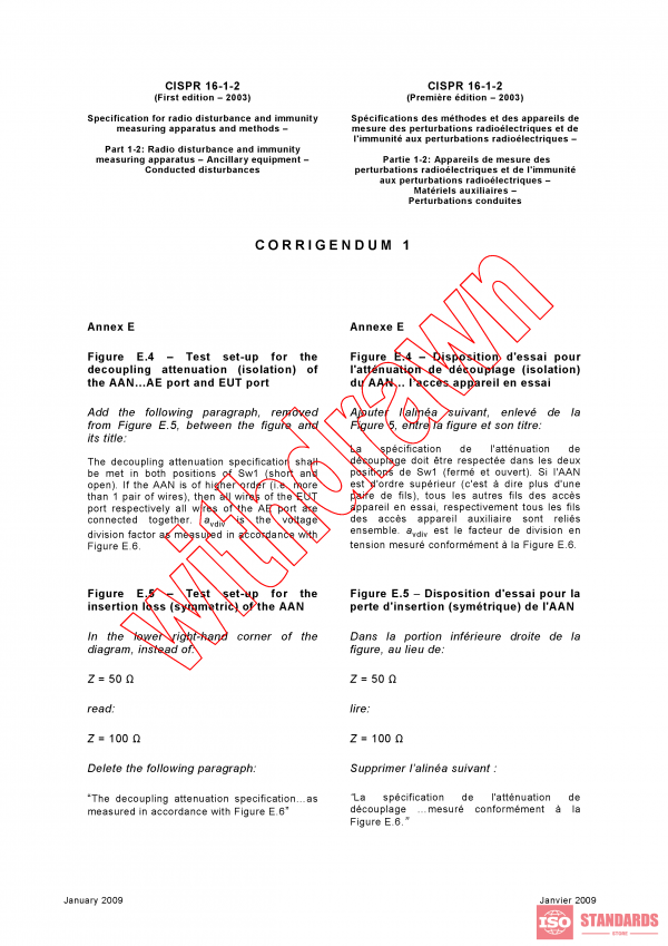 CISPR 16-1-2:2003/COR1:2009 PDF