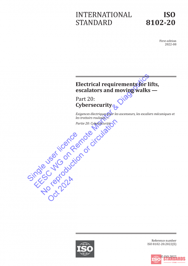 ISO 8102 WG-20:2022 PDF