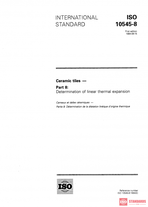 ISO 10545-8:1994 PDF