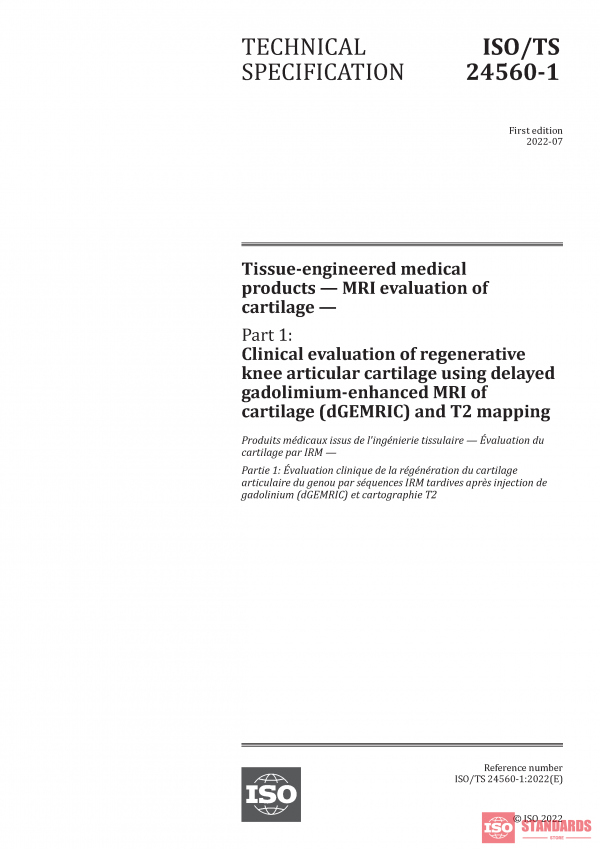 ISO/TS 24560-1:2022 PDF