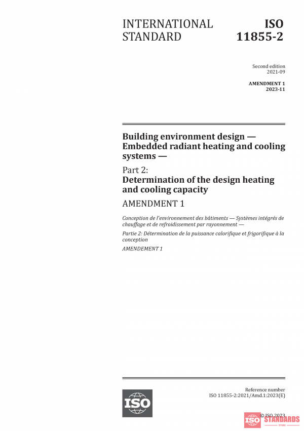 ISO 11855-2:2021/Amd 1:2023 PDF