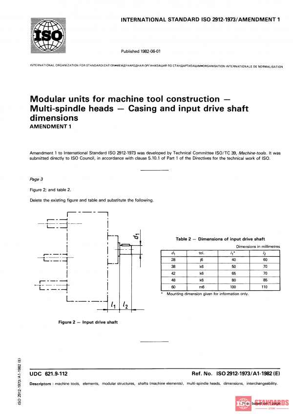 ISO 2912:1973/Amd 1:1982 PDF