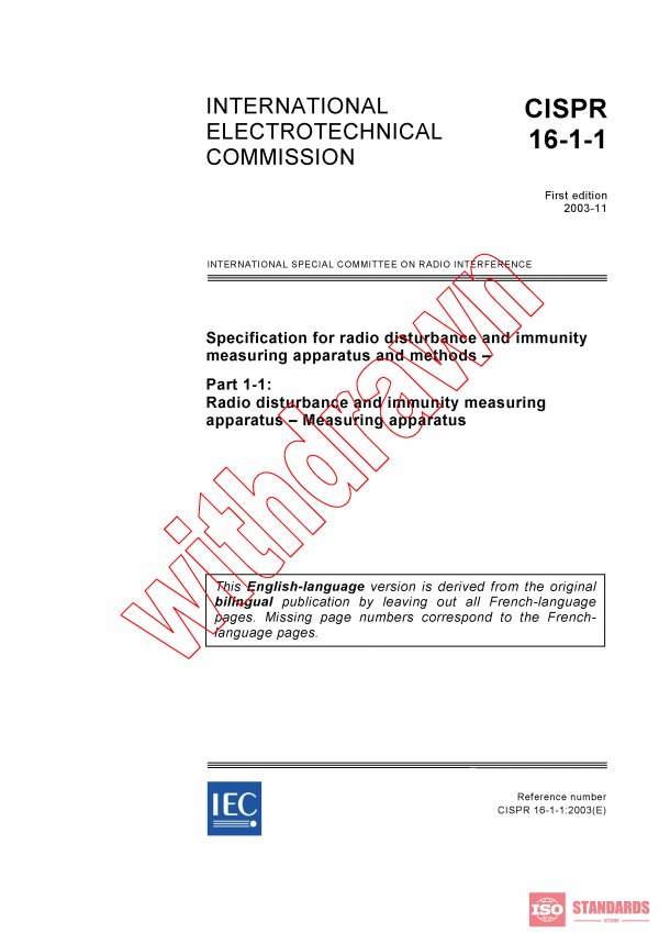 CISPR 16-1-1:2003 PDF