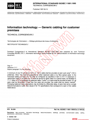 ISO/IEC 11801:1995/COR2:1997 PDF