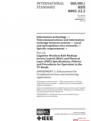 ISO/IEC/IEEE 8802-22:2015/Amd 2:2017 PDF