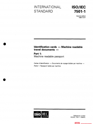 ISO/IEC 7501-1:1993 PDF