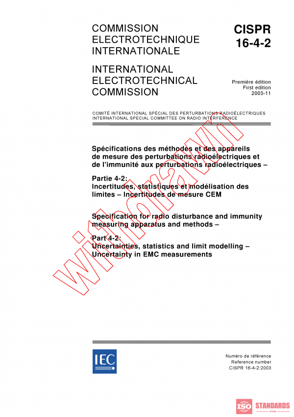 CISPR 16-4-2:2003 PDF