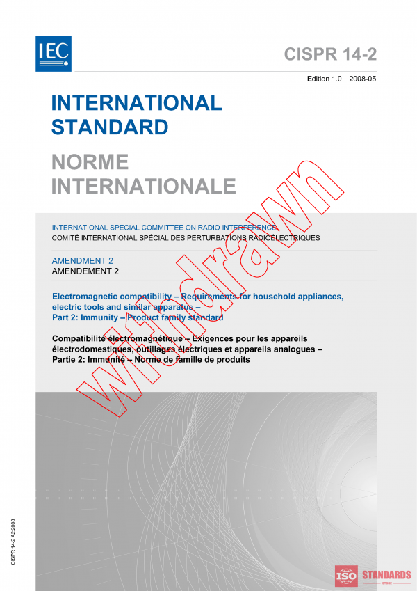 CISPR 14-2:1997/AMD2:2008 PDF