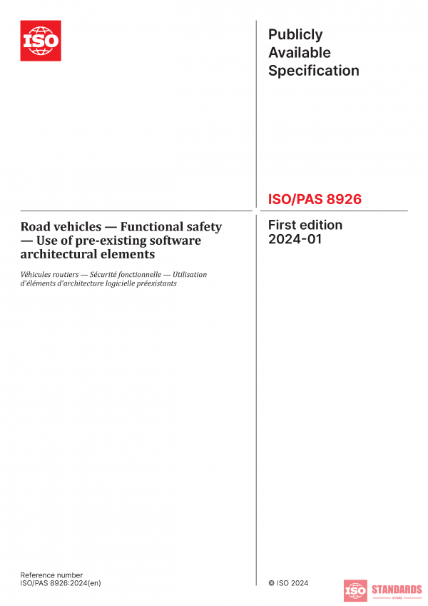 ISO/PAS 8926:2024 PDF