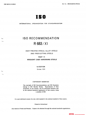 ISO/R 683-11:1970 PDF