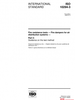 ISO 10294-3:1999 PDF