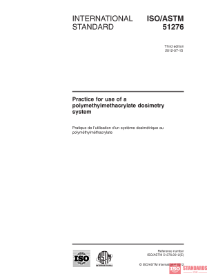 ISO/ASTM 51276:2012 PDF