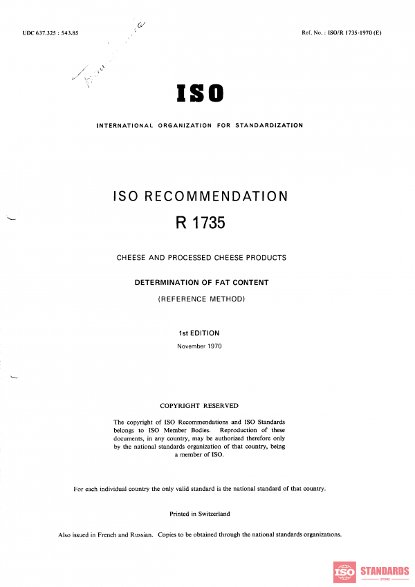 ISO/R 1735:1970 PDF