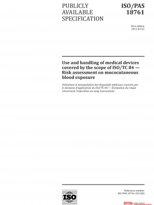 ISO/PAS 18761:2013 PDF