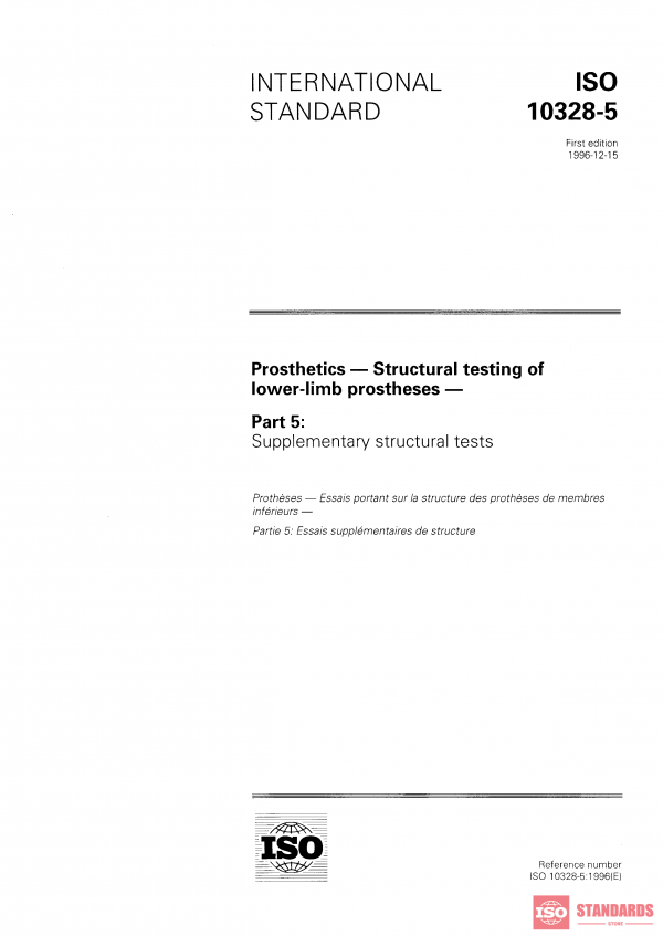 ISO 10328-5:1996 PDF