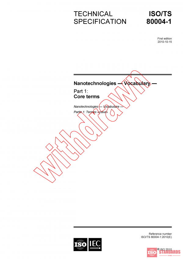 ISO TS 80004-1:2010 PDF