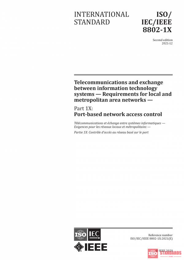 ISO/IEC/IEEE 8802-1X:2021 PDF