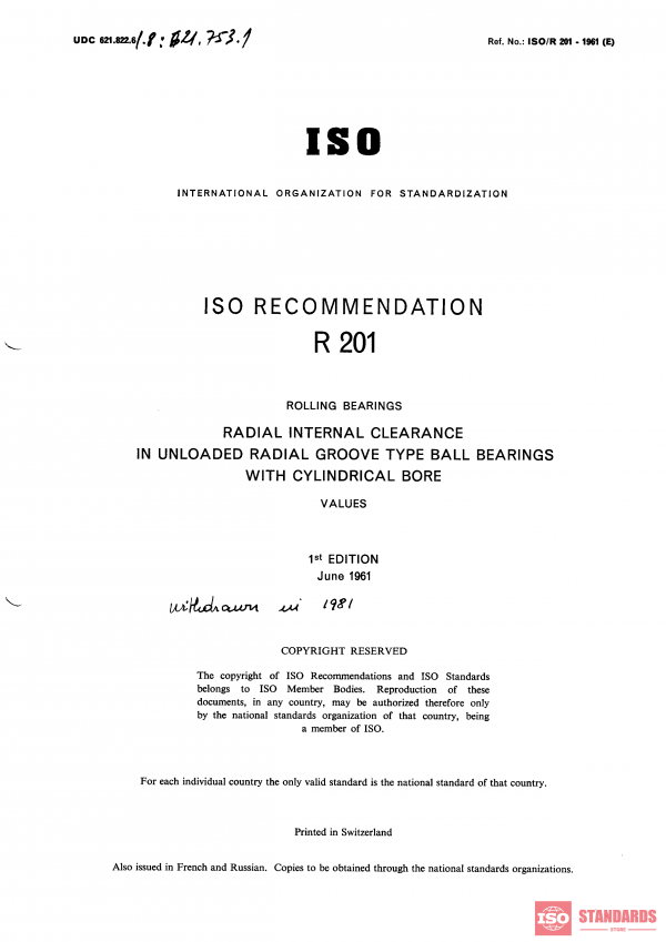 ISO/R 201:1961 PDF