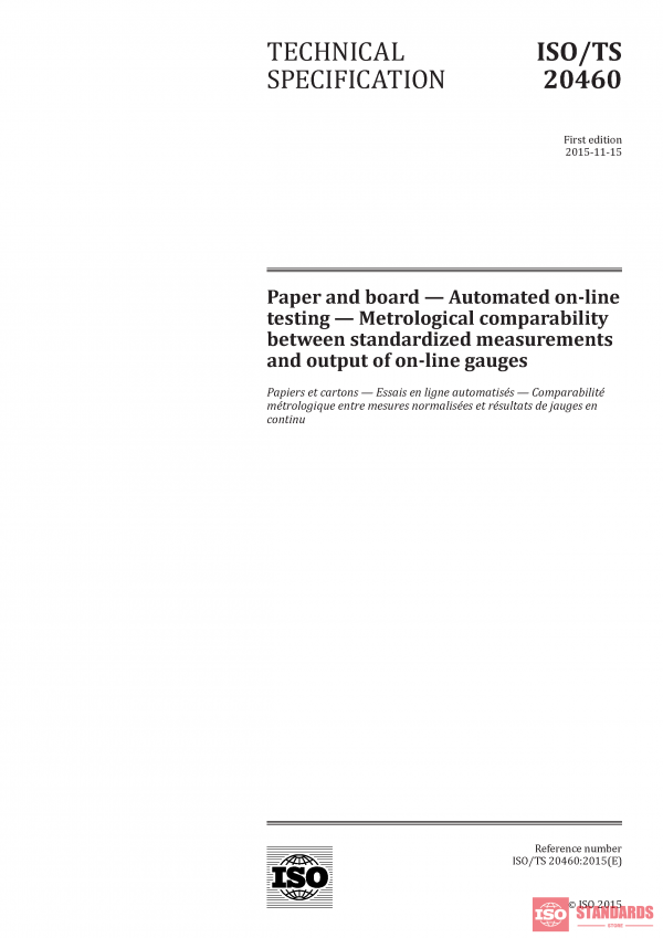 ISO/TS 20460:2015 PDF