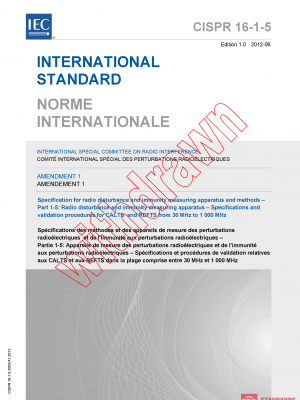 CISPR 16-1-5:2003/AMD1:2012 PDF