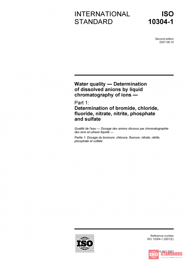ISO 10304-1:2007 PDF