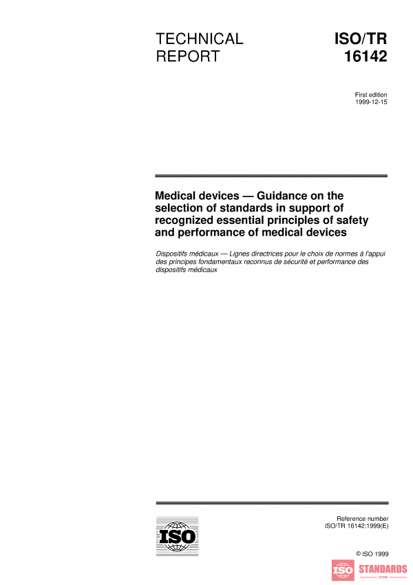 ISO/TR 16142:1999 PDF