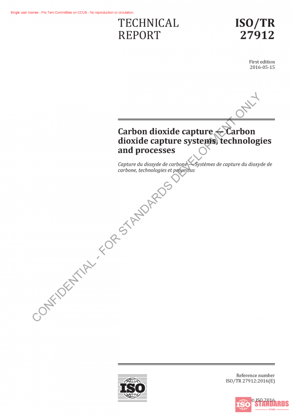 ISO TR 27912 (CCUS):2016 PDF