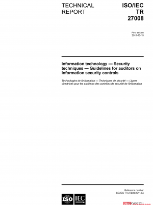 ISO/IEC TR 27008:2011 PDF