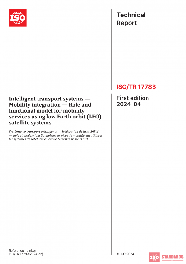 ISO/TR 17783:2024 PDF
